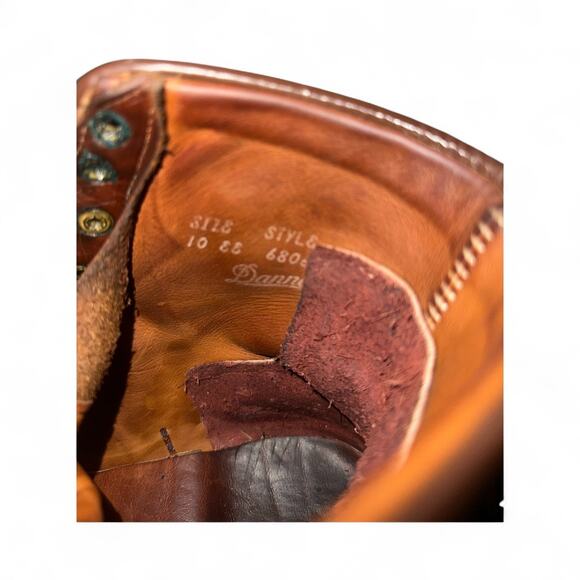 Vintage 70s Danner Woodsman Mountain Elk Boots Vibram Soles USA Mens Sz 10 EE - Picture 7 of 10